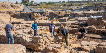 חפירות של רשות העתיקות ביבנה, באתר מתקופת הסנהדרין | צילום: יוסי אלוני, פלאש 90